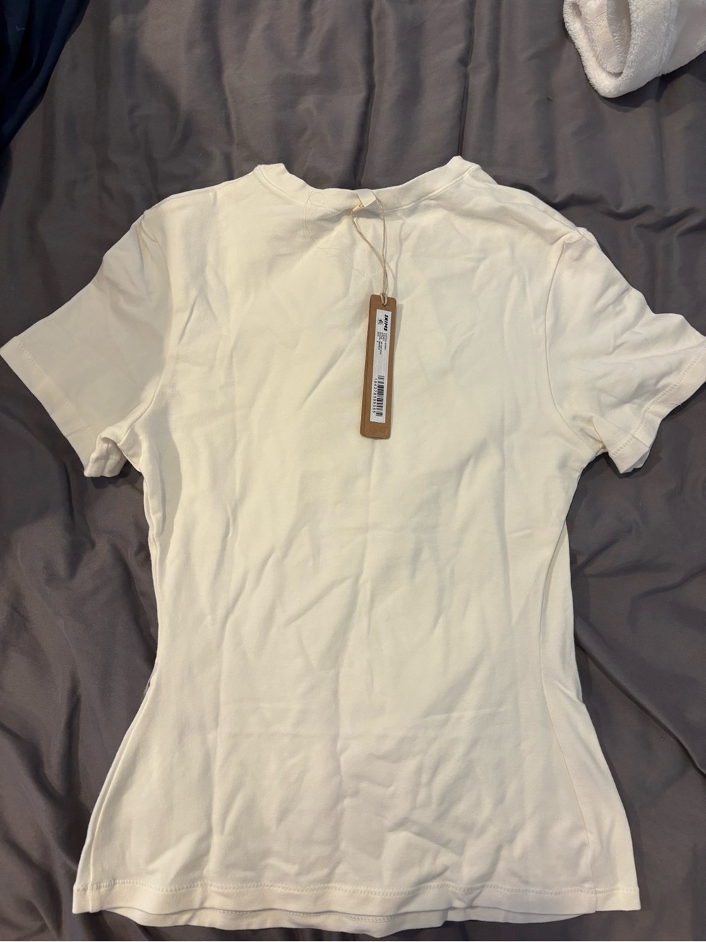 SKIMS jersey knit white Tee